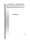 User Manual: AT-IGS404SP Industrial Managed Switch