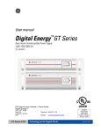 USER MANUAL Digital Energy™ GT Series