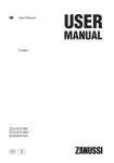 ZCG43210BA ZCG43210WA ZCG43210XA User Manual Cooker