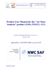 Product User Manual for the "Air Mass Analysis" product