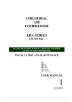 User Manual for Screw Compressors