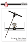 Portable, Static Cone Penetrometer