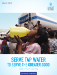 SERVE TAP WATER
