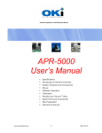 APR-5000 User`s Manual