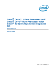 Intel® Core™ 2 Duo Processor and Intel® Core™ Duo Processor
