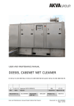 UK User Manual Cabinet Diesel Net Cleaner