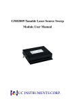 GM82009 Tunable Laser Source Sweep Module User Manual
