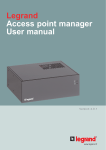 Legrand Access point manager User manual - Wi-Fi
