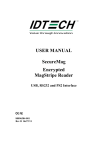 USER MANUAL SecureMag Encrypted MagStripe Reader