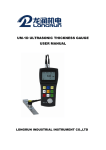 UM-1D ULTRASONIC THICKNESS GAUGE USER MANUAL