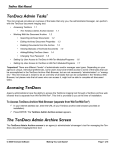 Admin User Manual - Tenmast Software