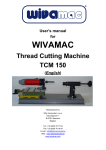 Manual TCM150 Thread cutting machine