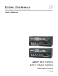 MGP Series User`s Manual