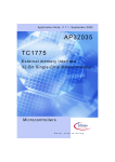 External memory interface for TC1775