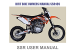 SSR USER MANUAL - SSR Motorsports