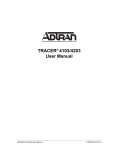 TRACER® 4103/4203 User Manual
