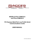 PCIe-COM232-8 - ACCES I/O Products, Inc.