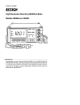 Extech 380560 MilliOhm Meter Manual PDF