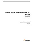 PowerQUICC MDS Platform I/O Board