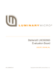 Stellaris LM3S6965 Evaluation Board User`s Manual