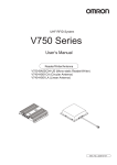 V750 Series UHF RFID System Reader/Writer/Antenna User`s Manual