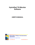 HydroRad Tilt Monitor Manual