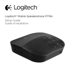 Logitech® Mobile Speakerphone P710e Setup Guide Guide d