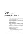 Part II: An Open-Source Environment with C++