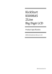 KickStart KS008A5 2Line Big Digit LCD