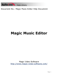 Magic Music Editor - User Manual