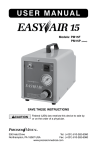 Easy Air 15 PM15P user manual