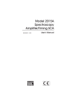 2015A Spectroscopy Amplifier-Timing SCA User`s Manual