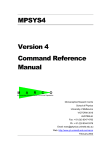 MPSYS4 Version 4 Command Reference Manual