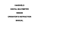 HANDHELD DIGITAL MULTIMETER MS8268 OPERATOR`S