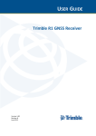 Trimble R1 GNSS Receiver User Guide