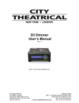 5620 D3 Dimmer User Manual