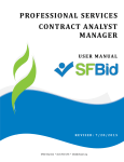 User Manual for Professional Services Contract Analyst