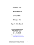 the user manual for the OPTO32B
