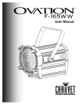 Ovation F-165WW User Manual
