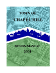 Design Manual - Town of Chapel Hill