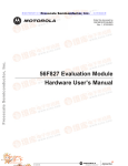 56F827 Evaluation Module Hardware User`s Manual
