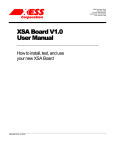 XSA Board V1.0 XSA Board V1.0 User Manual User Manual