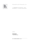 USER MANUAL - Kramer Electronics