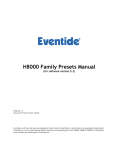 H8000 Presets Manual