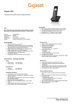 Gigaset A420 Product Sheet