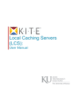 Local Caching Servers (LCS) User Manual