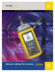 Network Cabling Test Solutions Catalog