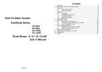 Grid Tie Solar Inverter EnerSolis Series Three-Phase , 6 / 8