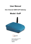 User Manual Model: GoIP - Discovery Telecom Technologies