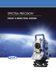 Spectra Precision Focus 8 Series Total Station User Guide